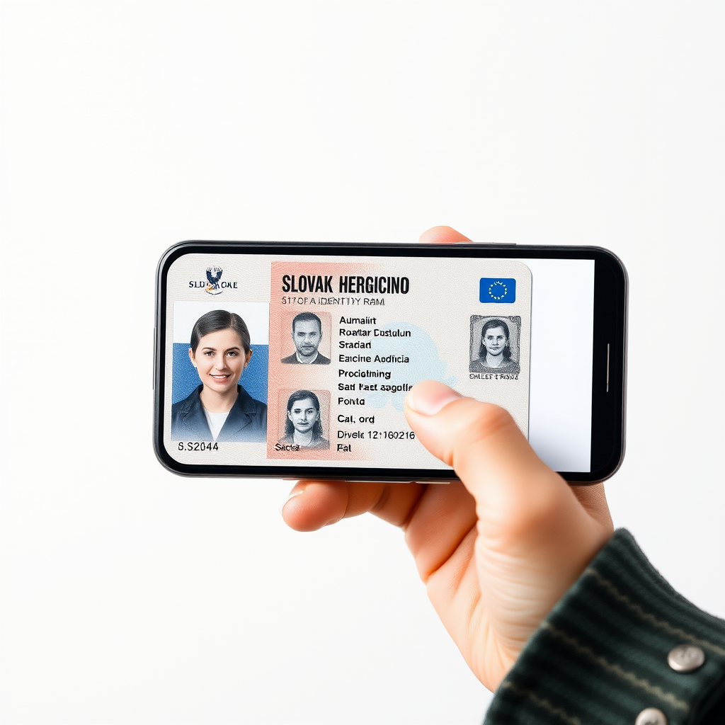 Proces nahrávania slovenského občianskeho preukazu do mobilnej aplikácie s automatickým rozpoznávaním